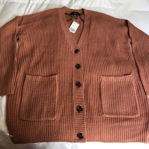 Mauve Sweater Cardigan